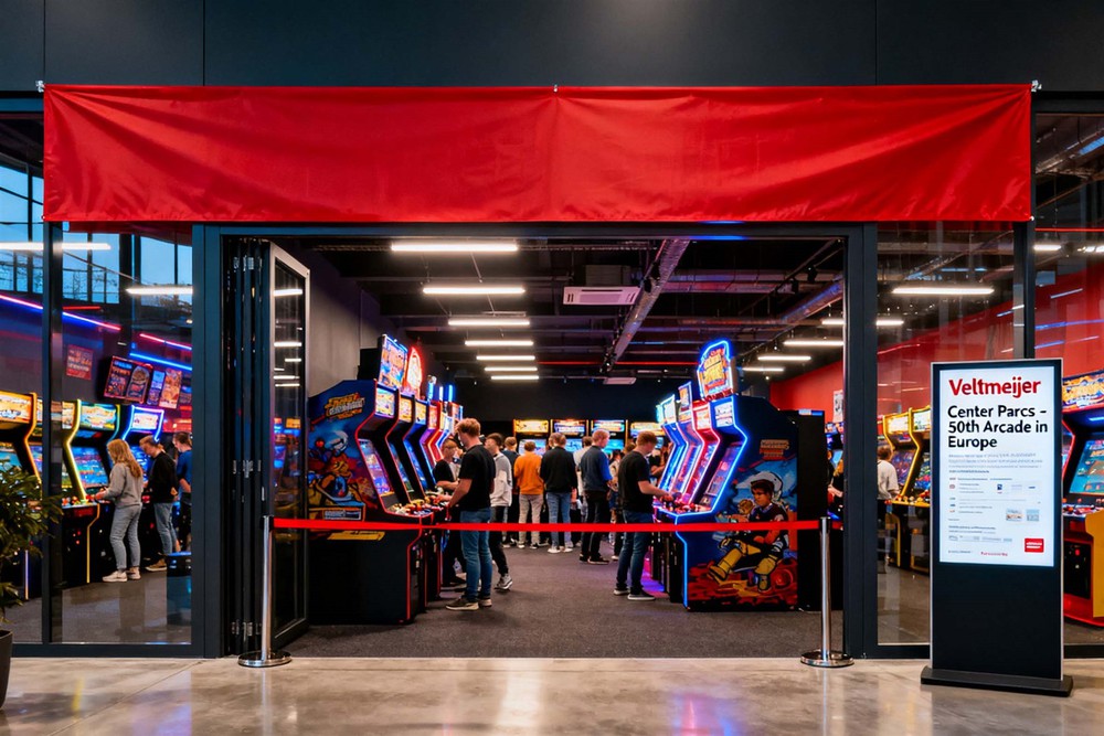 new arcade Denmark, Center Parcs Nordborg, 50th location new arcade Denmark, Center Parcs Nordborg, 50th location